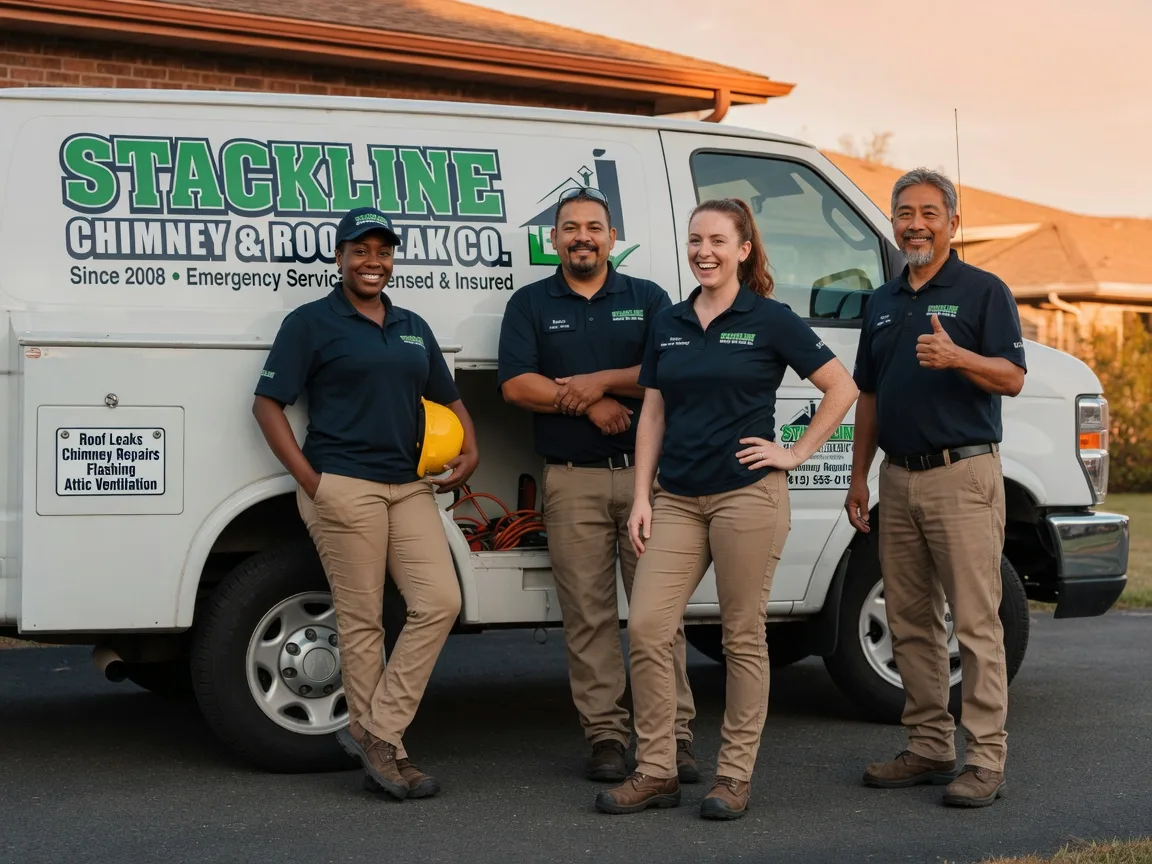 Chimney flashing repair company in Lane, KS